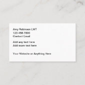 Trendy ontspannende massage Visitekaartjes (Achterkant)