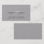 Trendy ontwerp Elegant gemerkt Minimalistisch Eenv Visitekaartje (Voorkant / Achterkant)