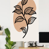 Trendy ontwerp poster (Thuiskantoor)