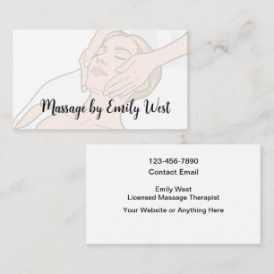 Trendy ontwerp voor visitekaartjes voor massage th