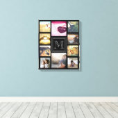 Trendy op maat gemaakte fotocollage canvas afdruk (Insitu (Houten vloer))