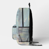 Trendy Opal Iridescent Holographic School Backpack Bedrukte Rugzak (Rechts)