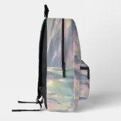 Trendy Opal Iridescent Holographic School Backpack Bedrukte Rugzak (Links)