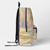Trendy Opal Iridescent Holographic School Backpack Bedrukte Rugzak (Links)