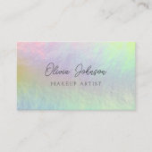 Trendy Opal Stone Holographic Visitekaartje (Voorkant)