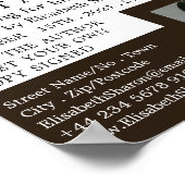 Trendy open boek, schrijvers boeken signeren recla poster (Hoek)