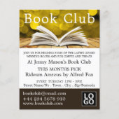 Trendy Open Book, Book Club Adverteren Flyer (Voorkant)