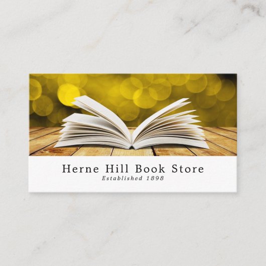 Trendy Open Book, Book Store Visitekaartje (Voorkant)