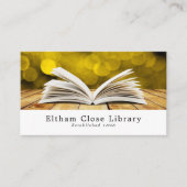 Trendy Open Book, Librarian, Library Visitekaartje (Voorkant)