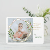 Trendy Open Frame Foto Vakantiekaart Kaart (Staand voorkant)