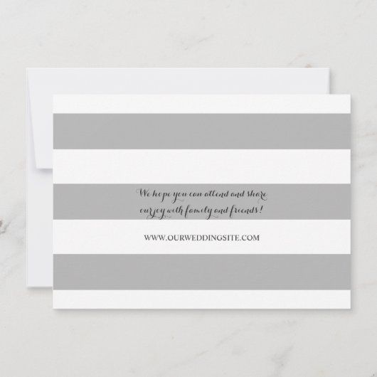 Trendy Opslaan van de datum Horizontale foto Templ Save The Date (Achterkant)