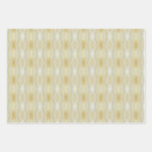 Trendy Opulent Gold en White Multi Pattered Inpakpapier Vel (Voorkant 2)