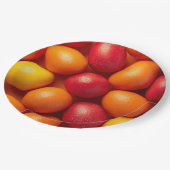 Trendy orange&yellow Easter Eggs Pattern Paper  Papieren Bordje (Gekanteld)