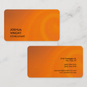 Trendy Oranje Attractive Plain Rond Hoek Visitekaartje (Voorkant / Achterkant)
