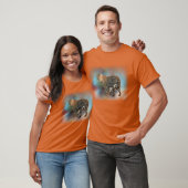 Trendy Oranje Colour Leopard Elegant Modern T-shirt (Unisex)