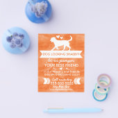Trendy Oranje Dog Grooming Flyer -  (Enkel)