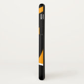 Trendy Oranje en Black Zebra Stripe telefoontas Case-Mate iPhone Case (Achterkant/links)