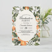 Trendy Oranje Flowers & Leaf Beauty Lijst Kaart (Staand voorkant)