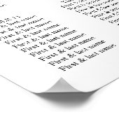 Trendy Oranje Flowers & Leaf Beauty Lijst Poster (Hoek)