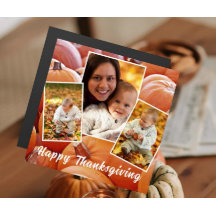 Trendy Oranje Pumpkin Happy Thanksgiving Magnetic