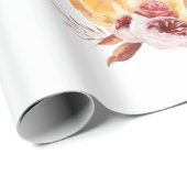 Trendy Oranje & Red Geef Bedankt & pompoen Cadeaupapier (Rol Hoek)