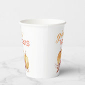 Trendy Oranje & Red Geef Bedankt & pompoen Papieren Bekers (Rechts)