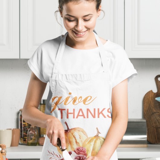 Trendy Oranje & Red Geef Bedankt & pompoen Schort