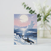 Trendy Orka Alaska Uitnodiging Briefkaart (Staand voorkant)