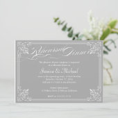 Trendy Ornamental Rehearsal Dinner Kaart (Staand voorkant)