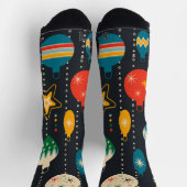 Trendy ornamenten Navy blue praktijkachtergrond Sokken (Top)