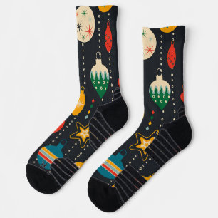 Trendy ornamenten Navy blue praktijkachtergrond Sokken