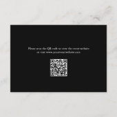 Trendy Oud Geld Esthetisch Vrijgezellenfeest QR Co Informatiekaartje (Achterkant)