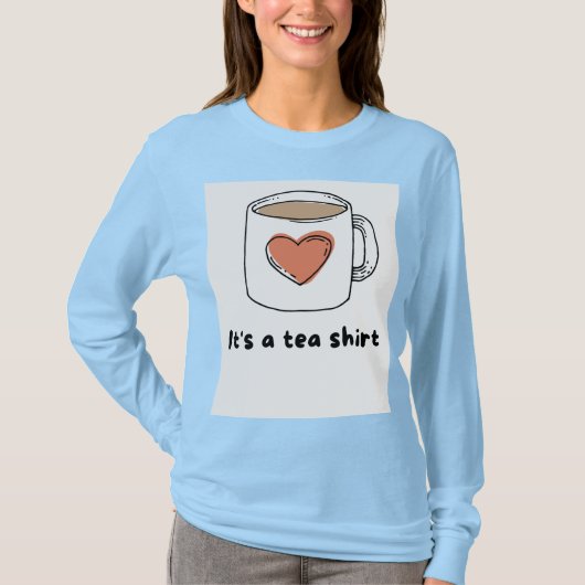 Trendy overhemd met volle mouw t-shirt (Voorkant)