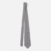 Trendy paard silhouet afbeelding op grijs stropdas (Achterkant)
