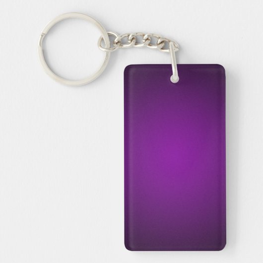 Trendy Paars-Black Grainy Vignette Sleutelhanger (Voorkant)