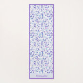 Trendy Paars Blue Star Pattern Zen Yoga Namaste Yogamat (Achterkant)