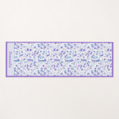 Trendy Paars Blue Star Pattern Zen Yoga Namaste Yogamat (Voorkant (horizontaal))