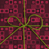 Trendy Paars en Bright Pink Square Pattern Cool  Cadeaupapier