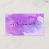 Trendy Paars make up artiest Visitekaartje (Voorkant)