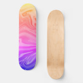 Trendy Paars Red Yellow Abstract Persoonlijk Skateboard (Voorkant)