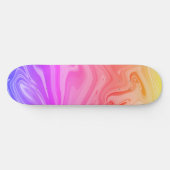 Trendy Paars Red Yellow Abstract Persoonlijk Skateboard (Horizontaal)
