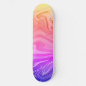Trendy Paars Red Yellow Abstract Persoonlijk Skateboard (Voorkant)