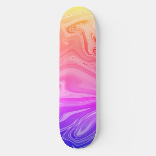 Trendy Paars Red Yellow Abstract Persoonlijk Skateboard (Voorkant)
