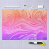 Trendy Paars Red Yellow Abstract   Tissuepapier (Craft)