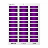Trendy Paars-Zwarte Korrelige Vignette Etiket (Full Sheet)