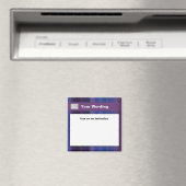 Trendy paarse blauwe strepen - aanpasbaar magneet (Insitu (Vaatwasser))