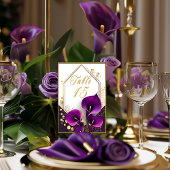 Trendy Paarse Calla Lily Kaart