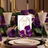 Trendy Paarse Calla Lily Kaart