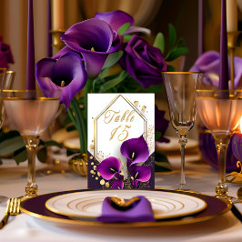 Trendy Paarse Calla Lily Kaart
