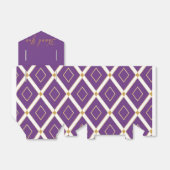 Trendy Paarse Dynamische Patroonprint Bedankdoosjes (Uitgevouwen)